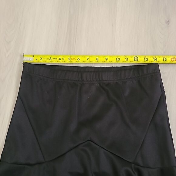 Bongo vintage black y2k peplum skirt large throwback tiered women's flare - Picture 7 of 9